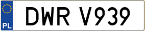 Trailer License Plate